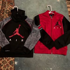 Lot Jordan boys size 5/6 hoodie and jacket